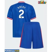 Manchester United Diogo Dalot #2 Auswärts Trikotsatz Kinder 2026-27 Kurzarm (+ Kurze Hosen)